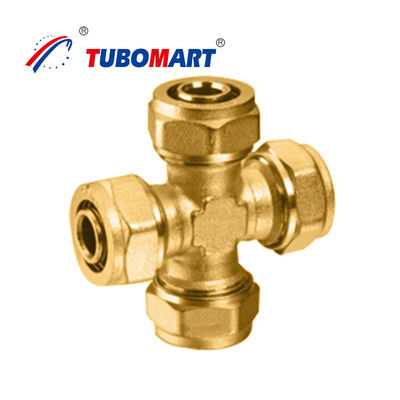 Servizi idraulici Fittings di compressione Pex ottone 12mm 16mm 20mm 25mm 32mm 63mm
