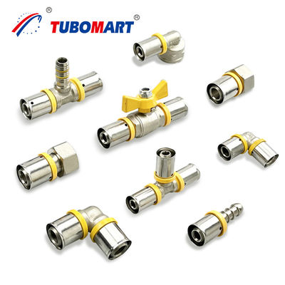 Fittings per tubi compositi a più strati di ottone Pex Al Pex Fittings per tubi a gas