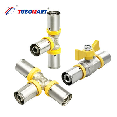 Push per collegare la stampa di ottone Fittings idraulici senza piombo per PEX AL PEX tubo