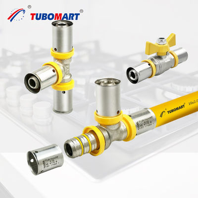 Fittings per tubi di gas in ottone PN20 personalizzati per tubi Pex Al Pex