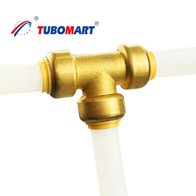 Fittings per tubi in ottone a connessione rapida a spinta senza piombo PEX AL PEX