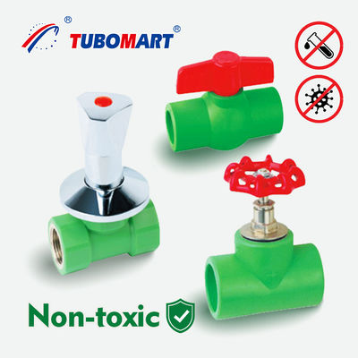 20 mm - 110 mm PPR Valve ottone nascosto Stop Cock Valve colore personalizzato