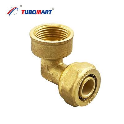 Fittings di compressione cromati in ottone Fittings di idraulica Pex resistenti alle perdite