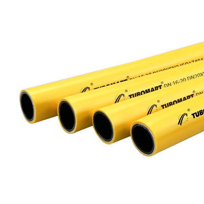 Tubi in alluminio a doppio Pex per sistemi di distribuzione del gas Tubi in pex giallo