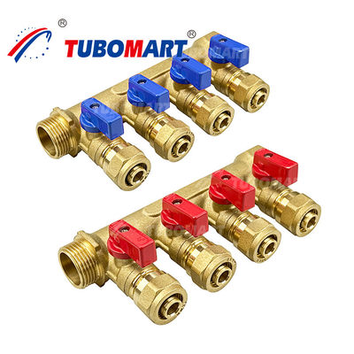 Manifold in ottone Pex ad alte prestazioni 2 - Manifold per idraulici a 12 vie