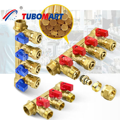 Manifold in ottone da 150 psi con resistenza alle alte temperature