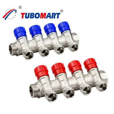 Manifold per tubi in ottone Pex 2 - 12 Port Water Underfloor Heating Manifold