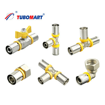 1/2 3/4 1 pollice Pex Press Fittings Residenziale Gas Pipe Press Fittings