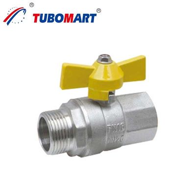 Manuale Hpb58-3A Valvola di gas in ottone 1/2 Valvola a sfera di gas per impianti residenziali