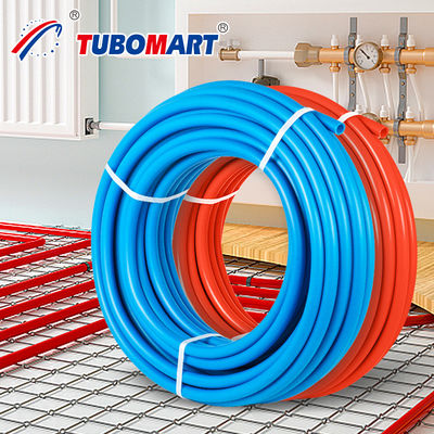 Tubo Pex isolato resistente alla corrosione 50m 100m 200m per rotolo con montatura a crimp