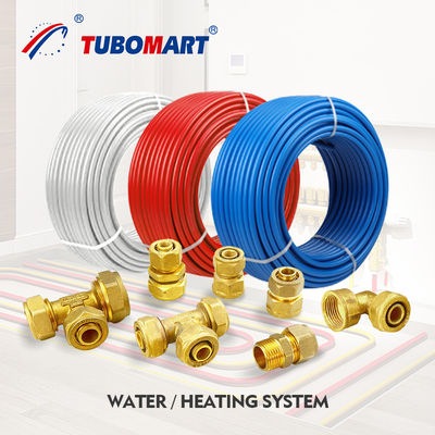 Fitting Pex a compressione in ottone per tubi d'acqua a più strati di Pex ISO 14001