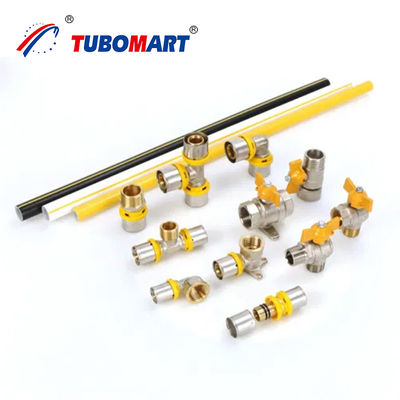 16 mm composito UV resistente a più strati Bianco/rosso/giallo PEX AL PEX Aluminio Multi strato tubo di gas OEM/ODM