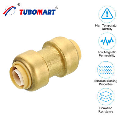 Rapido collegamento Acqua Fittings gomito Materiale di ottone ad alta pressione Push In Fit Pipa adatta per idraulica