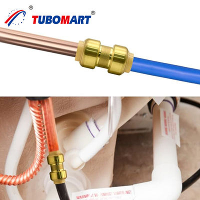 Tubomart OEM C46500 Push In Connect Pex Fittings per sistemi di gas e acqua