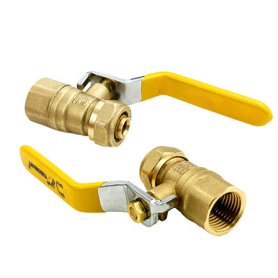 Valvola di supporto per gas in ottone ad alta pressione personalizzata 1/4-4' con certificazione SAI GLOBAL AS4617-2004