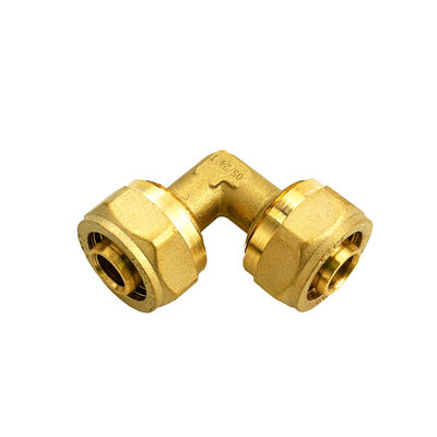 Fittings di compressione in ottone per gomito e tee ISO 9001 Certificato ISO 9001/9002 ISO 14001