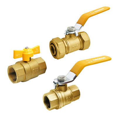 Produttore professionale Valvola di ottone gialla per gas 1/2
