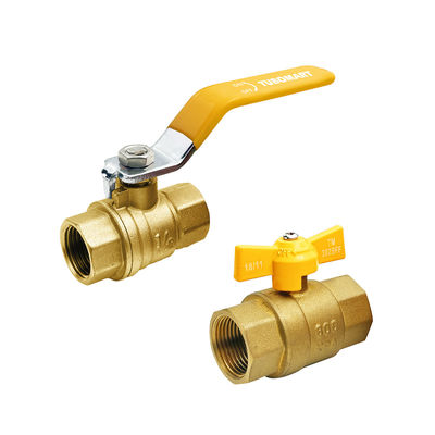 Valvola di ottone di alta qualità NPT Corpo di ottone 1/4''- 2'' Valvola d'acqua Femminile a filo Valvola a palla di ottone per il controllo dell'acqua
