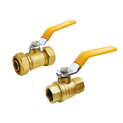 Valvola di gas a sfera in ottone personalizzata con connessione maschile e controllo del gas dei materiali idraulici con certificazione SAI 1/2 