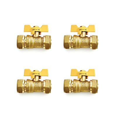 Produttore 16-32mm Pex ottone compressione Fitting uguale retto per idraulici Pex Al Pex Fittings OEM