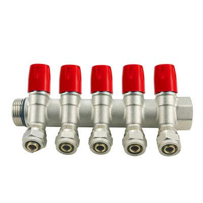 Scaldapiede / Acqua di ottone Pex Piombo Manifold con 2-6way e dimensioni personalizzate