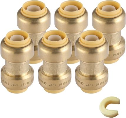 Fittings di idraulica in lega di ottone 10mm/12mm/14mm PEX Reducer di tubi con connessione a saldatura diretta Tees di forgiatura Modello testa di compressione