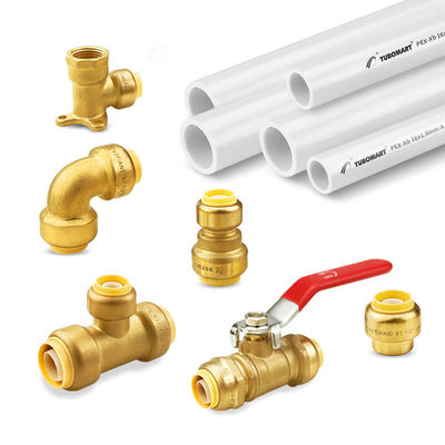 In ottone Push Fitting Nord America No Pb Push-to-connect Sanitario Fitting Elbow Pipe Fitting PEX COPPER Lead Free