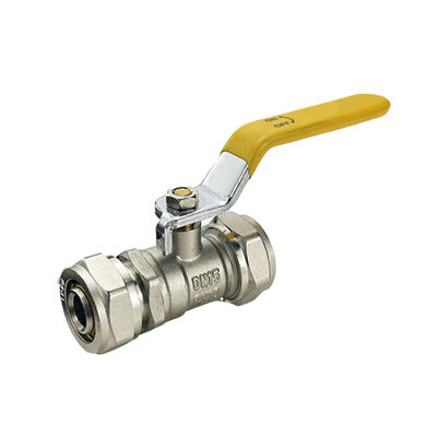 Supporto personalizzato Tubomart Forgiato Giallo Manico Lungo Ventilatori a sfera di ottone Valvole a sfera di gas