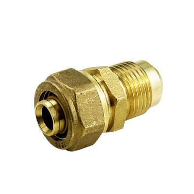 Fabbrica OEM Fittings di compressione di gas di ottone per impianti idraulici Fittings di tubi di alta qualità Pex Al Pex