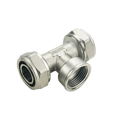 Certificato ISO17484-1 Pex Tee Fittings Crimp Forgiati in ottone HPb 58-3A per idraulici