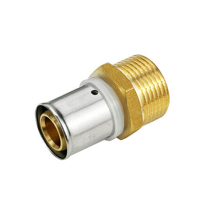 Vendita a caldo OEM Personalizzata Pex Pipe Press Fitting con colore in ottone naturale Certificazione CE