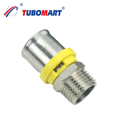 Tubomart CW614N Fittings per tubi di gas 1/4-4'' PN25 Press Fittings PEX Yellow Equal Elbow Fittings per gas