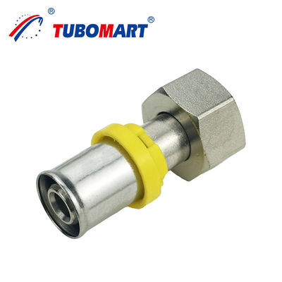 Tubomart Wholesale TH Style PEX AL PEX Press Fitting Elbow Tee Coupling Brass Press Fitting Certificato ISO9001