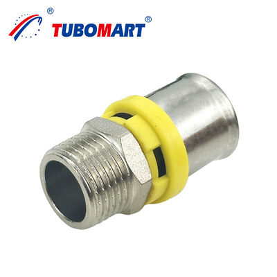 Tubomart Brass HPb 58-3A O DZR Brass CW 602N Pex Al Pex Pipe Press Fitting Riutilizzabile E Eco-friendly