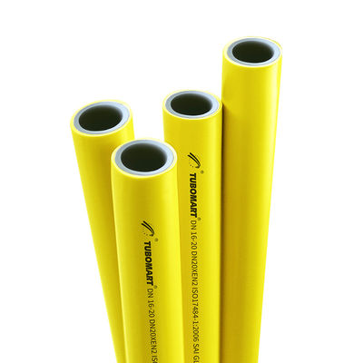 OEM TUBOMART PEX-AL-PEX tubo giallo tubo di alluminio multilivello di alta sicurezza per il sistema di gas