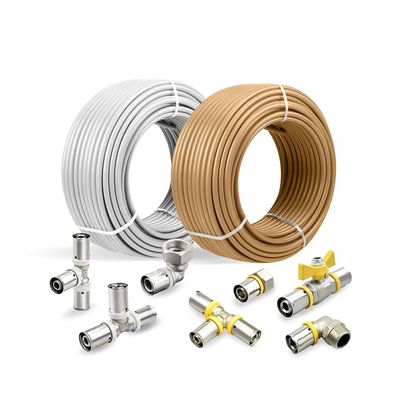Tubo per riscaldamento a pavimento all'ingrosso personalizzato GAS Pex Al Pex Plumbing Pipe composito in plastica 16-32MM PEX Al PEX