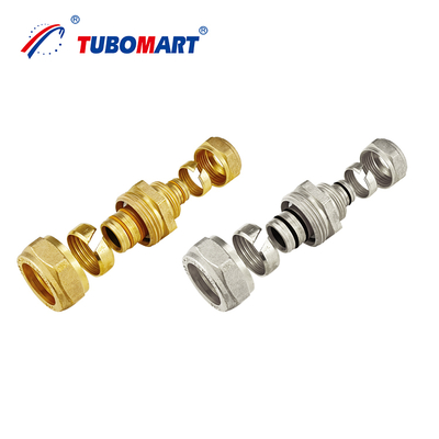 Raccordi in ottone per gas a prezzo di fabbrica, raccordi idraulici per gas, nipplo per tubo gas, tappo, raccordo a T, presa, raccordi a compressione filettati in ottone per gas