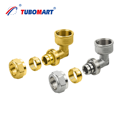 Raccordo a compressione in ottone resistente alla corrosione da 16-32 mm - OEM personalizzato per sistemi idraulici/gas/aria condizionata, raccordo per tubi in ottone per impieghi gravosi
