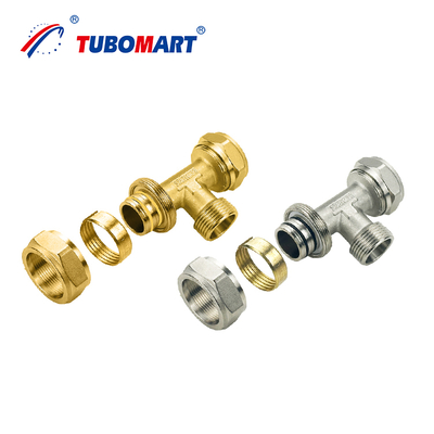 Raccordo Pex Al Pex Prezzo di Fabbrica con Materiale CW602N Raccordi a Compressione Pex e Certificazione ISO 9001/9002 per sistema gas