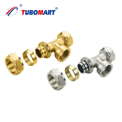 Raccordi a compressione Pex Al Pex di dimensioni personalizzate per sistema gas, prestazioni ottimali, elevata durata