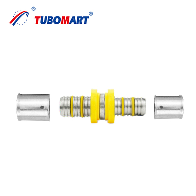 Raccordi per tubi PEX in rame per impianti idraulici all'ingrosso OEM certificati ISO, gomito, raccordo a T, giunto, raccordi a pressare PEX per gas