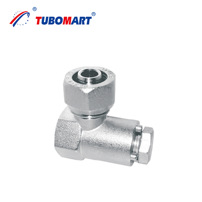 Raccordi a compressione Pex Al Pex personalizzati Tubomart per sistema gas/acqua OEM colore ottone o nichelato