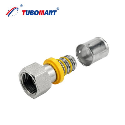 Produttore OEM Fittings PEX Al PEX Sistema di tubi a gas 16-32mm Pressa in ottone Fittings di presse idrauliche