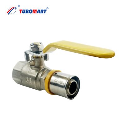 Valvola a sfera OEM per tubi a gas a pressione con manico lungo, dimensione S16X10, adatta per gasdotti PAP a più strati.