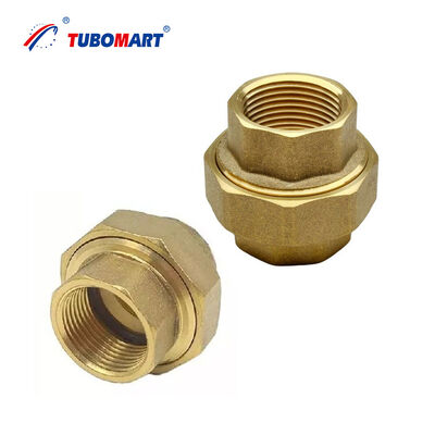 TUBOMART OEM fornitore affidabile Fittings in ottone Fittings a vite rettilinee femminili per tubi di acqua calda e fredda