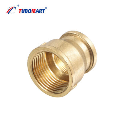 Tubomart Oem ottone rivestito a parete T-cap retto accoppiamento idraulico compressione vite